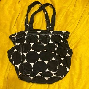 Thirty one polka dot retro metro shoulder bag, black and white.  Hardly used.